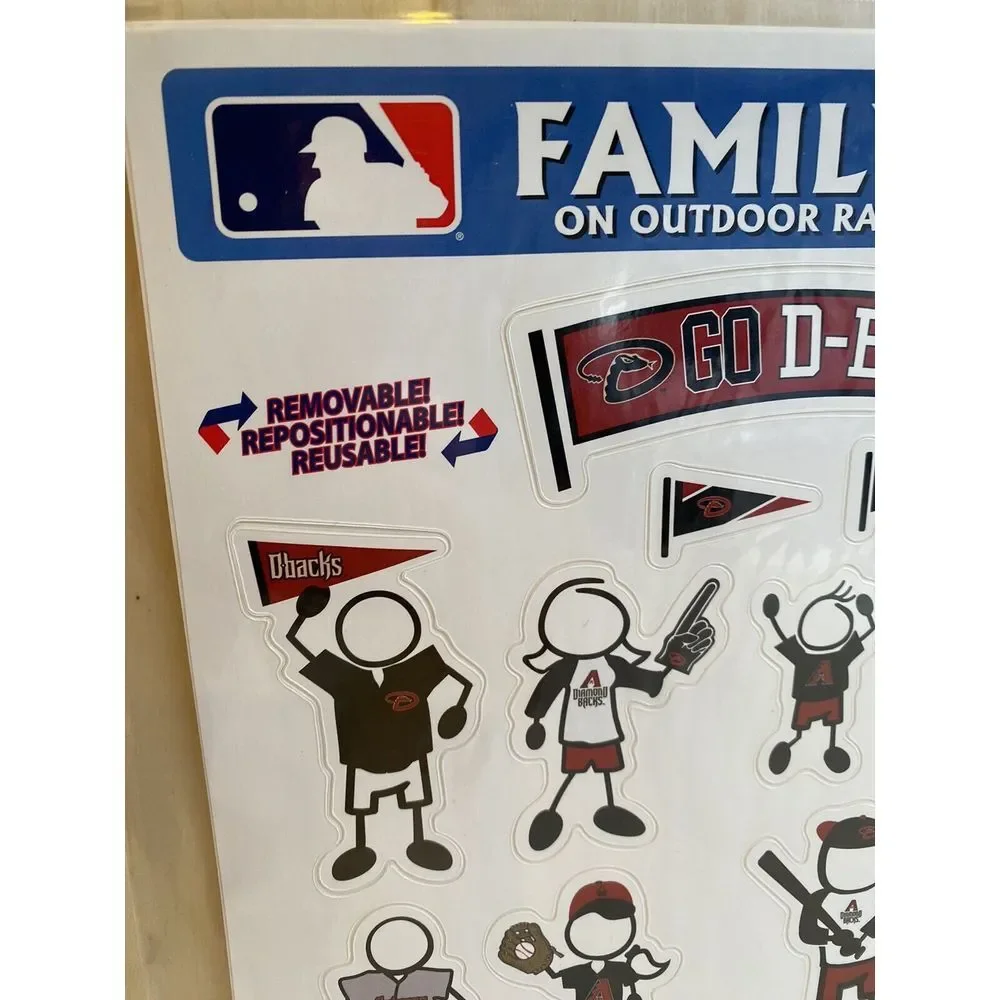 Arizona Diamondbacks‎ MLB Baseball Family Decal Stickers #1 Fan Family New